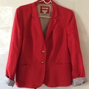 WORN ONCE...SZ 12 J.CREW SCHOOLBOY RED BLAZER